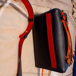 PURSE MCM DUFFLE BAG BLACK WITH MCM STRAP